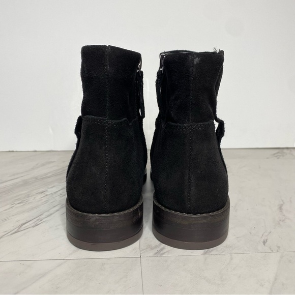 New! Franco Sarto Malina Black Suede Bootie 8M - Picture 3 of 15